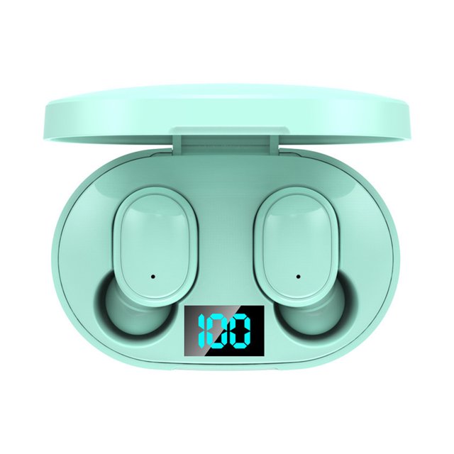 Matsuzay Bluetooth-compatibilidad 5,0 auriculares inalámbricos impermeables en la oreja portátil bolsillo deportes manos libres llamada auricular con Cables de audio/vídeo Verde