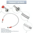thumbnail image 4 of Unique Bargains 65cm 25.59" Length 10mm Motorcycle Hydraulic Brake Line Oil Hose Pipe 28° 0° Stainless Steel Silver Tone, 4 of 6