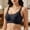 Black, variant on Seamless Liquid Bra Seamless Liquid Invisible Underwear Makes Large Breasts Look Smaller Wireless -style Bra Lifting and Gathering Bra White M