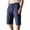 #06 Navy 【Everyday Essentials: Stock Up on Colors】, variant on Men's Summer Beach Shorts Pants Bottoms Multi-Pockets Elastic Waist Relaxed Fit Quick-Dry Breathable for Surfing Swimming Athletic Casual Daily Wear Versatile Activewear | Ihhxva,Army Green L