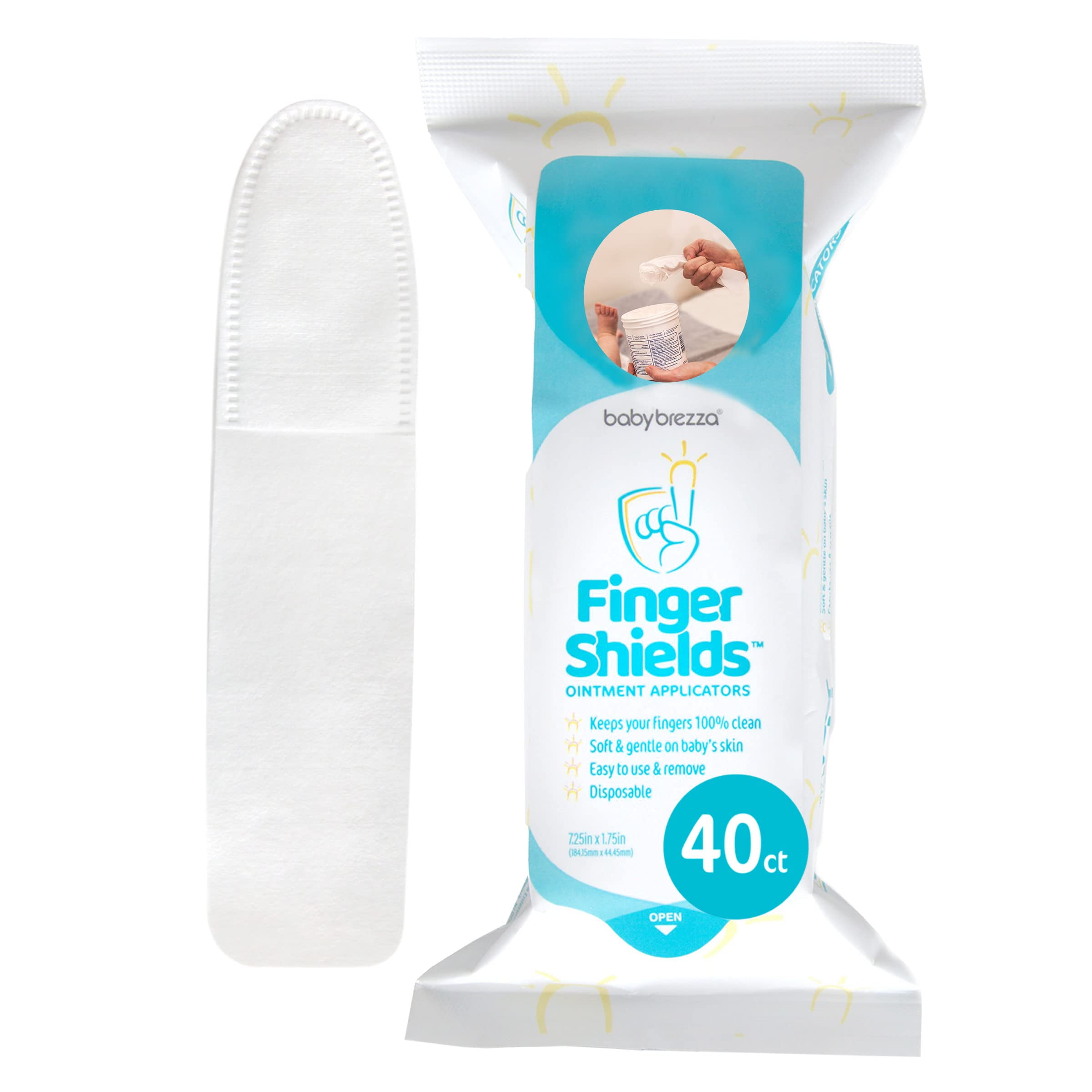 Baby Brezza Finger Shields 100 Mess Free Baby Diaper Rash Cream Applicator Ointment Applicator