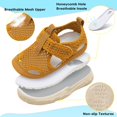 thumbnail image 2 of Zapatos acuáticos BARERUN con cierre de velcro para niños, color marrón, talla 9, 2 of 6