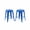 Blue, variant on AC Pacific 24-Inch Industrial Metal Counter Stools, Stackable Indoor/Outdoor Barstools, Set of 2, Grey