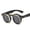 Sand black, variant on Womens Retro Round Steampunk Sunglasses Fashion Metal Frames Flip Cover Strong PC Metal Construction Universal