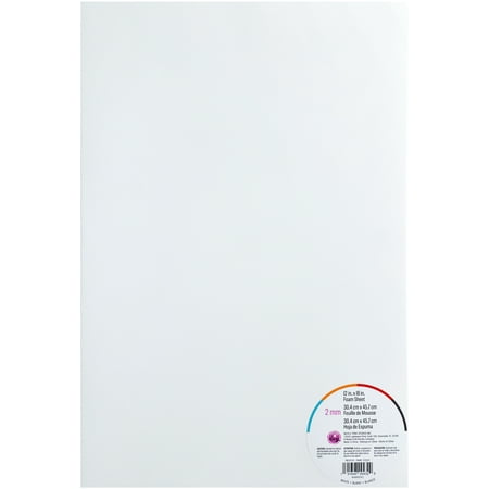 CousinDIY Foam Sheet 12"X18" 2mm-White