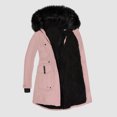 thumbnail image 2 of CAICJ98 Flannel Jacket Women Women Casual Button Jacket Loose Fit Coat Outerwear Long Sleeve Pink,XL, 2 of 5