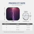 thumbnail image 6 of Uemuo Thunderstorm Violet Purple Printed 2 PCS Car Windshield Sun Shade, Auto Sun Heat and UV Rays Blocker, Foldable Automotive Front Window Sunshade Protector, 6 of 7