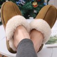 thumbnail image 2 of Shevalues-Zapatillas de casa mullidas para mujer, pantuflas de felpa de espuma viscoelástica, pantuflas de algodón antideslizantes para interiores, Invierno, 2 of 5