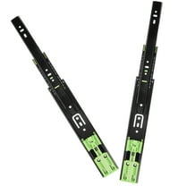 Qnmwood 2x 10" Full Extension Ball Bearing Drawer Slides Self Closing Rails