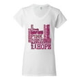 thumbnail image 2 of Wild Bobby Breast Cancer Awareness Words of Encouragement Distressed Breast Cancer Awareness Women Standard V-Neck Tee, White, Small, 2 of 6