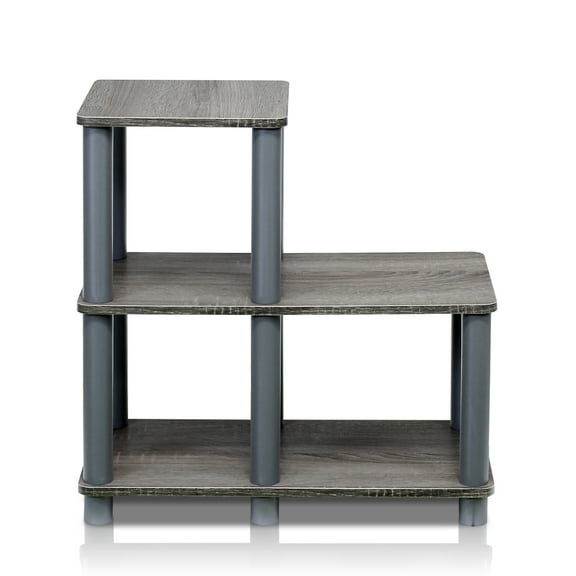 Furinno 14032GY/GY Turn-N-Tube Accent Decorative Shelf