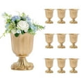 thumbnail image 5 of 10 Pcs Metal Golden Trumpet Vase Elegant Wedding Centerpieces Vases Party Decor, 5 of 12