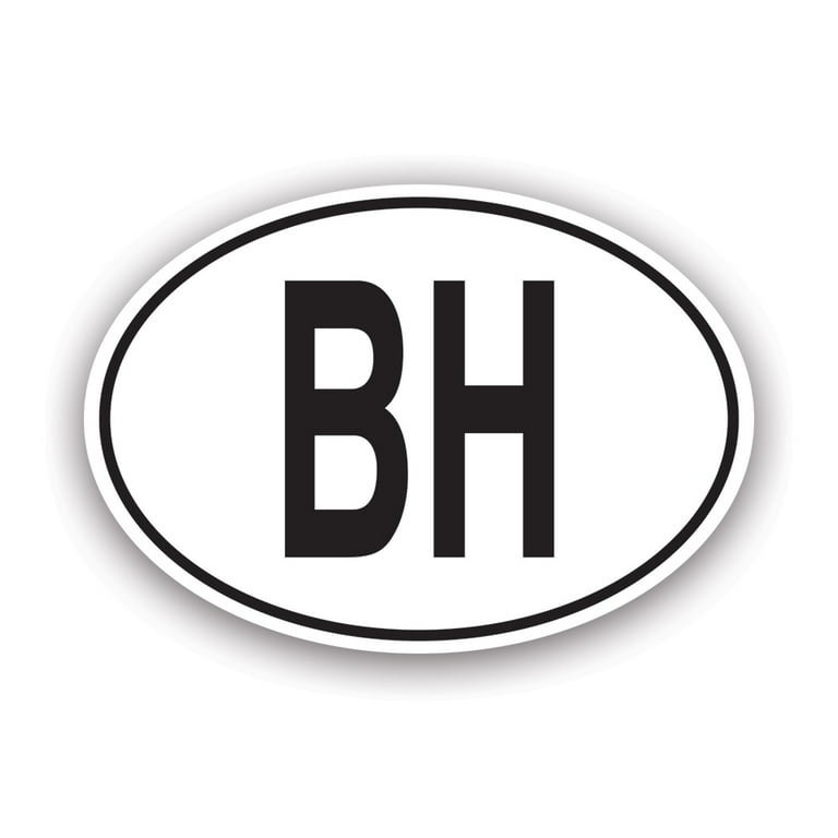 White oval stickers with black letters deals