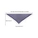 thumbnail image 3 of Chales y envolturas INSPIRE CHIC para vestidos de noche, bufandas triangulares de encaje con flecos para fiestas formales de boda 70.9"x27.6" azul marino, 3 of 5