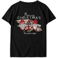 thumbnail image 4 of DPTALR Blouses de Noël Décontractées pour Femmes Manches Courtes Col Rond Imprimé T-Shirts Pulls Hauts, 4 of 4