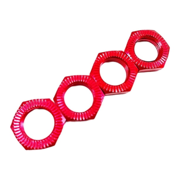 4 tuercas hexagonales para rueda Arrma 6S Notorious Karton HSP 1:7 1:8, actualización de coche de control remoto rojo