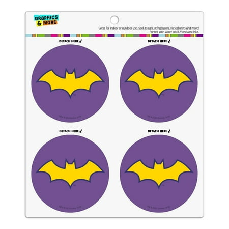 

Batman Batgirl Logo Refrigerator Fridge Locker Vinyl Circle Magnet Set