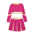 thumbnail image 4 of ZDHoor Girls Cheerleading Costume Dance Outfits Skirt Set Fancy Dress for Halloween Party Birthday Hot Pink 10, 4 of 5
