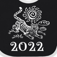 thumbnail image 4 of Inktastic 2022 Chinese New Year Tiger Boys or Girls Baby Bib, 4 of 4