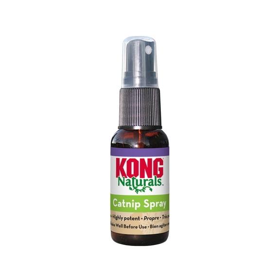 KONG® Naturals® Catnip Spray, Concenrated Premium North American Catnip oil, 1 Ounce