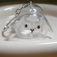 thumbnail image 5 of Innovative Bunnies Shape Pendant Holder for Pet Hair Keepsakes Plastic Decorative Pet Furs Collector Keychain Charm Gift, 5 of 9