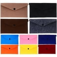 thumbnail image 1 of 10Pcs Felt Pockets Snap Button Envelopes Phone Storage Envelops Small Pockets Felt Storage Bag, 1 of 8
