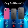 thumbnail image 6 of [5 in 1 for iPhone 11 Case 6.1 inch, with 2 Pack Screen Protector + 2 Pack Camera Lens Protector, Liquid Silicone Slim Shockproof Protective Phone Case [Microfiber Lining]… (Hot Pink), 6 of 14