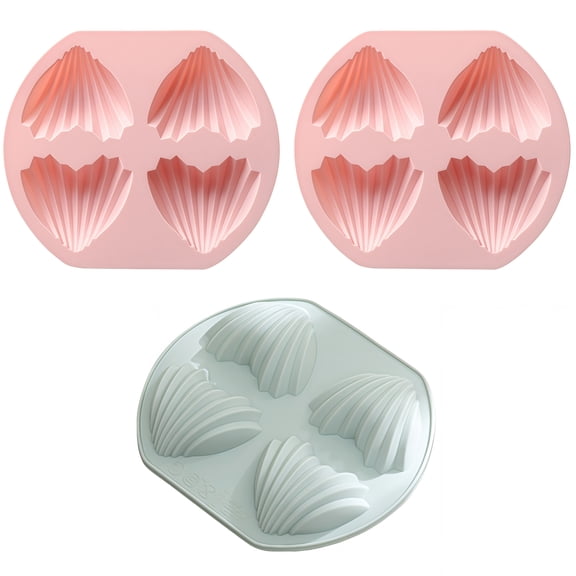 3PCS Non-Stick Silicone Heart-Shaped Baking Mould for Home Use  Suitable for Cakes