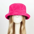 thumbnail image 4 of Lilgiuy Winter Fluffy Fuzzy Bucket Hat for Women Plush Furry Fisherman Hats Warm Hat for Birthday Halloween Christmas New Year, 4 of 5