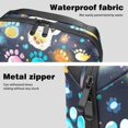 thumbnail image 4 of Dog Paw Print Travel Organizer, Electronic Organizer Travel Case, Cord and Cable Organizer, Power Cord Organizer Travel - Oxford Fabric Waterproof Digital Gadget Bag, 5.9x9.44x3.14 in, 4 of 6