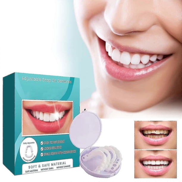 Denture Teeth Temporary Fake Teeth For Snap On Instant Confidence Smile, Dental Veneers For Temporary Teeth Restoration