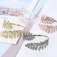 thumbnail image 3 of Metal Greek Roman Laurel Leaf Bracelet Armband Upper Arm Cuff Armlet YydsSilver, 3 of 4