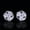 White, variant on Unique Revolving Multicolored AAA+ Cubic Zircon Round Women Daliy Stud Earrings