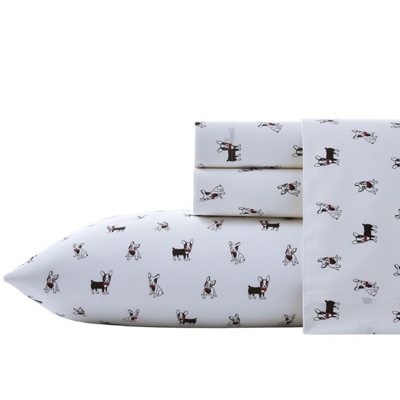 Poppy & Fritz Frenchie Sheet Set, Queen
