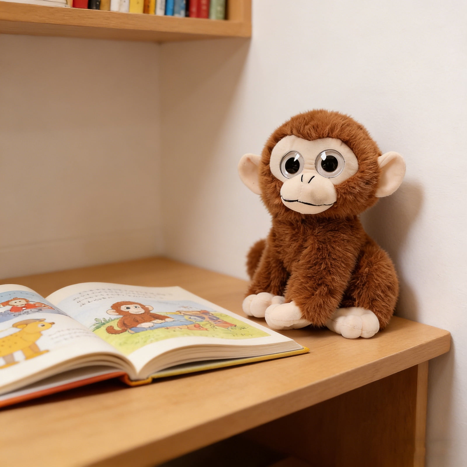 Punch Monkey Stuffed Animal Plush Toys 10in Panchi-kun Punch Japanese Macaque Monkey Stuffed Animal Plushie Toy Birthday Gifts(Style-d)
