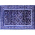 thumbnail image 1 of Ahgly Company Machine Washable Indoor Rectangle Persian Blue Traditional Area Rugs, 2' x 4', 1 of 4