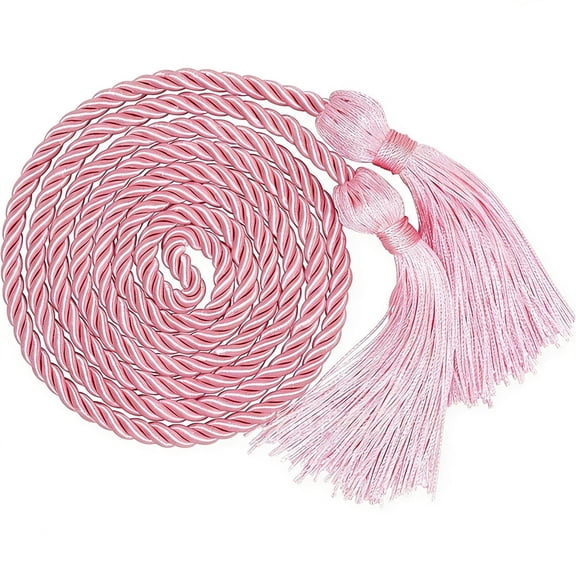 FXMLRLK Graduation Honor Cord Yarn Honor Cord with Tassel 68" Long for Graduation Ceremony, Pink