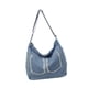thumbnail image 5 of Bolso de hombro de mezclilla para mujer con cremallera para niñas, bolso de mezclilla para trabajo al aire libre en primavera Azul claro, 5 of 8