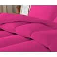 thumbnail image 5 of D.N.G. BEDDINGS 3 Piece Luxury Straight Line Pattern Comforter Set, Premium Super Soft, 800 Thread Count, 100% Egyptian Cotton, Full/Queen Size Hot Pink Solid Color, 5 of 6