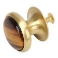 thumbnail image 3 of Tirador de cajón de latón, perilla redonda de un solo orificio para gabinete, accesorios de Hardware para muebles, 35x28mm, 3 of 8