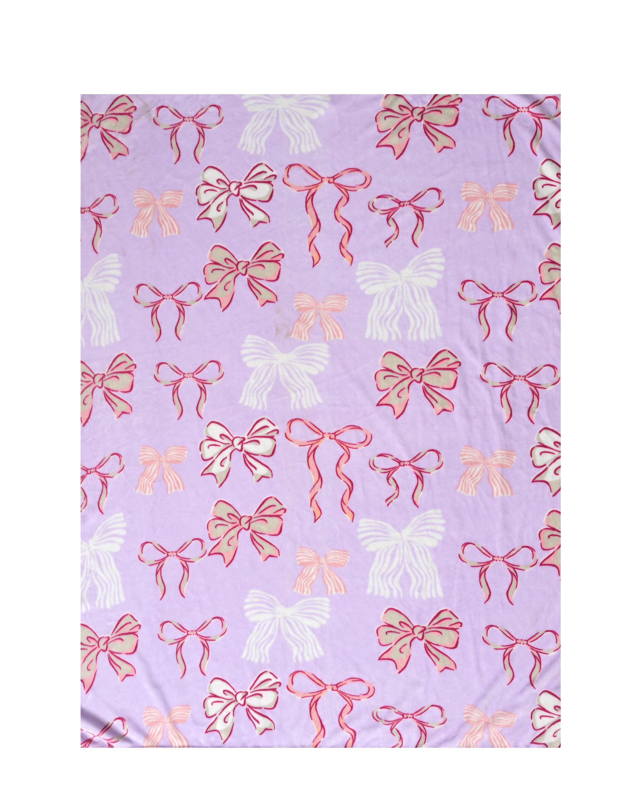 Way to Celebrate Super Soft Cozy Valentines Day Oversize Plush Throw Blankets, Bows