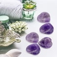 thumbnail image 2 of NOGIS 20 PCS Heart Crystals Natural Healing Crystal Polished Pocket Stones Mini Cute Palm Love Gemstones Set Reiki Energy Balancing Meditation Valentine's Day Gift (Purple), 2 of 7