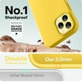 thumbnail image 4 of Funda de Silicona Engrosada para iPhone 12 Pro Max, Amarilla, 4 of 7