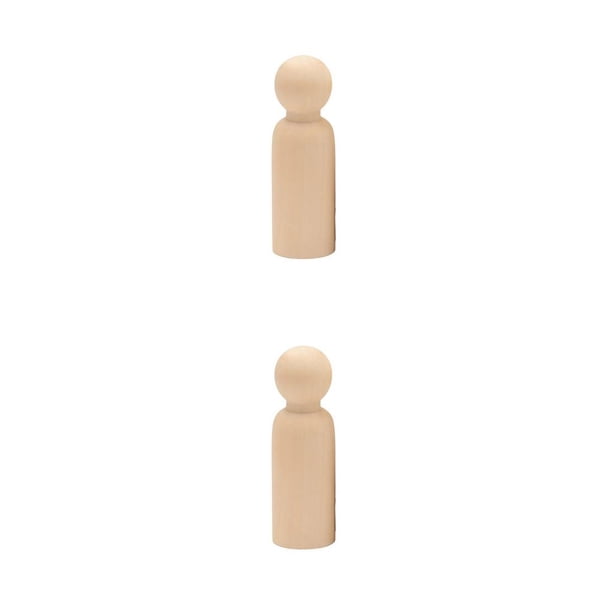 Wosthever Muñeca Peg, adorno de escritorio, estatua pequeña, decoraciones para el hogar, juguete para niños, exquisito ahorro de espacio, 90MM/niño 2piezas