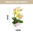 thumbnail image 2 of Flor de seda artificial de doble punta phalaenopsis maceta falsa decoración de paisaje planta artificial planta verde en maceta, 2 of 5