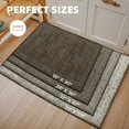 thumbnail image 2 of PABUBE Vintage Indoor Doormat Washable, Boho Entry Rug for Front Door - Low Profile Retro Welcome Mat for Inside Non Slip Entryway Rug 24"x35", 2 of 11