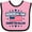 Pink and Black, variant on Inktastic Memorial Day Honor The Fallen with American Flag Boys or Girls Baby Bib