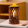 thumbnail image 3 of Billuyoard Quemadores de metal para derretir cera eléctrica con temporizador - Spa en el hogar o aromaterapia en el dormitorio Iluminación y accesorios Malla hueca CE, 3 of 6