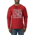 thumbnail image 1 of Straight Outta Colorado COL Fan | Fantasy Baseball Fans | Mens Sports Long Sleeve T-Shirt, Red, Medium, 1 of 4
