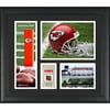 Kansas City Chiefs Team Logo Framed 15'' x 17'' Collage with Piece of Game-Used Football